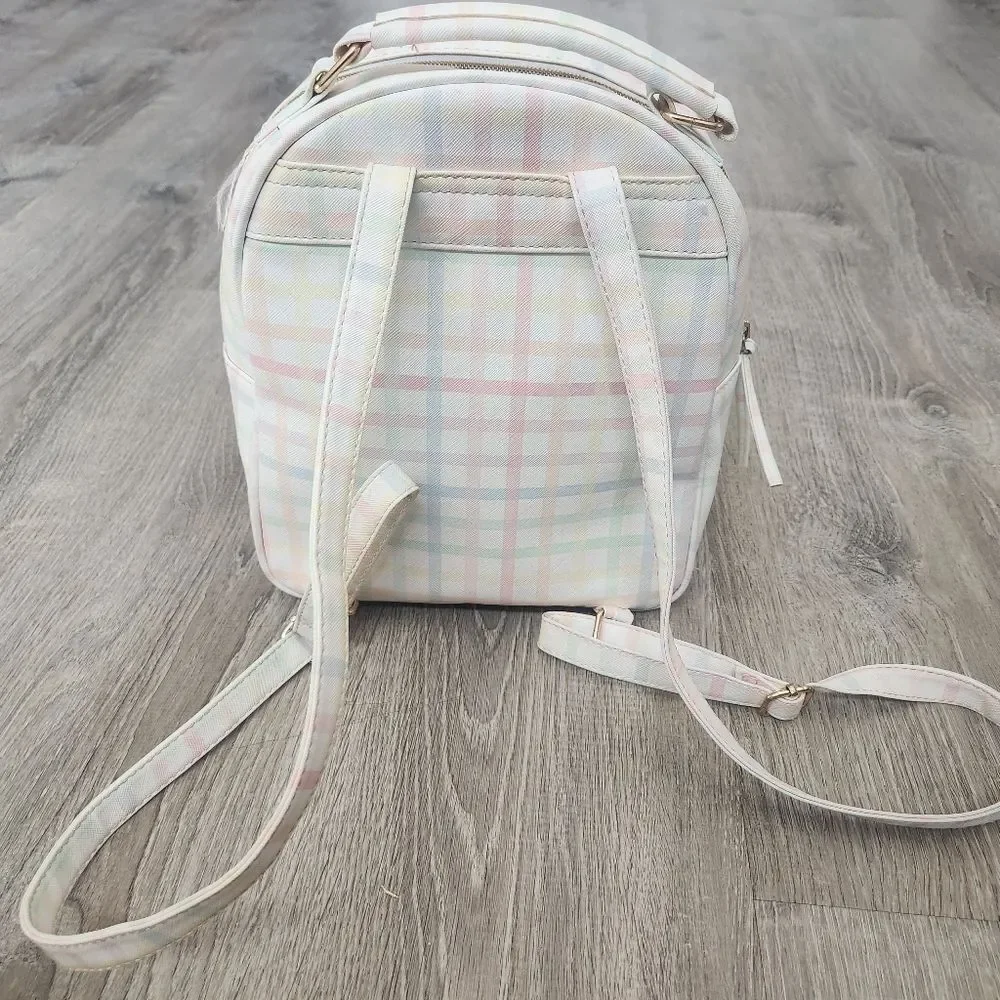 Multi-Color Under One Sky Women's Small Backpack Bag Zipper Pockets Strap Handle - Picture 4 of 13